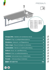 Pressalit R8912 Operation And Maintenance Manual
