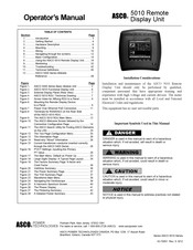 ASCO POWER TECHNOLOGIES 5010 Operator's Manual