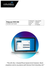 Columbus Polycom VVX 450 User Manual