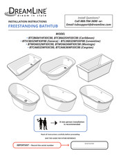 Dreamline BTCB6041HFXXC00 Installation Instructions Manual