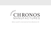 Chronos Manufactures Mathieu Legrand Marin MLG-1002 Instruction Manual
