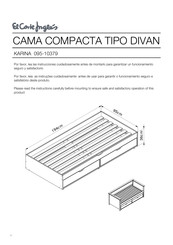 El Corte Inglés KARINA 095-10379 Assembly Instructions Manual