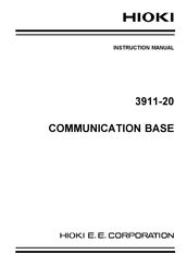 Hioki 3911-20 Instruction Manual