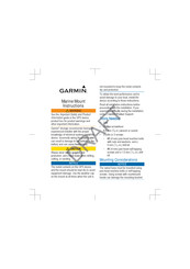 Garmin Marine Mount Instructions Manual