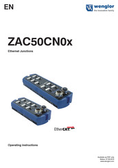Wenglor EtherCAT ZAC50CN01 Operating Instructions Manual