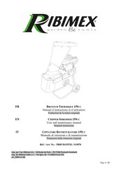 Ribimex PRBVB159TH User And Maintenance Manual
