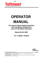 Tuttnauer 14020678 Operator's Manual