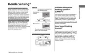 Honda Sensing Quick Reference Manual