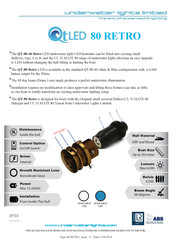 UNDERWATER LIGHTS LIMITED QT 80 RETRO Quick Start Manual