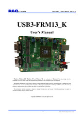 DAQ SB3-FRM13 K Series User Manual