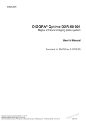 Soredex DIGORA Optime DXR-50 001 User Manual
