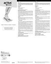 Orliman actius Aplication Instrucions, Use And Care