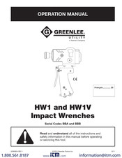 Textron GREENLINE HW1V Operation Manual