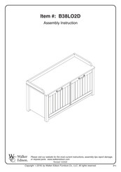 Walker Edison B38L02D Assembly Instruction Manual