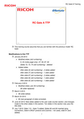 Ricoh RC Gate A TTP Manual