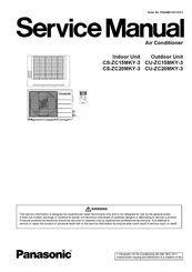 Panasonic CU-ZC20MKY-3 Service Manual