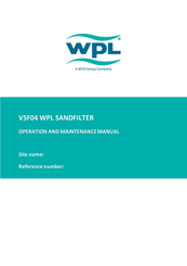 WCS WPL VSF04 Operation And Maintenance Manual