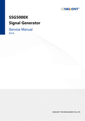 SIGLENT SSG5000 Series Service Manual