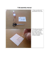 AXM Paper Space Scale Models T-38 Assembly Manual