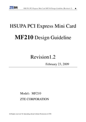 Zte MF210 Design Manualline