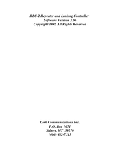 Link RLC-2 Manual