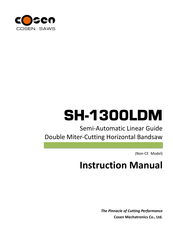 Cosen SH-1300LDM Instruction Manual