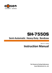 Cosen SH-7550S Instruction Manual