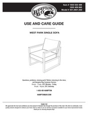 HAMPTONBAY 1003 459 865 Use And Care Manual
