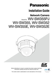 Panasonic WV-SW355PJ Installation Manual