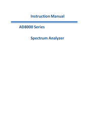 ADInstruments AD8000 Series Instruction Manual