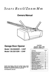 Sears 139.53515SR Owner's Manual