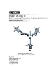 Dyconn Butterfly DE500D-C Instruction Manual