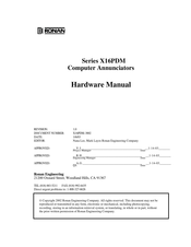 Ronan X16PDM Series Hardware Manual