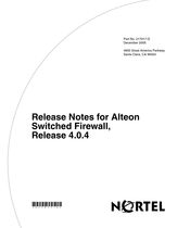 Nortel Alteon Release Notes