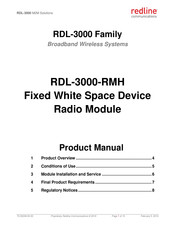 Redline Communications RDL-3000-RMH Product Manual