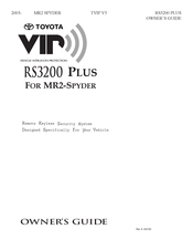 Toyota RS3200 Plus Owner's Manual
