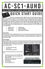 AVProEdge AC-SC1-AUHD Quick Start Manual