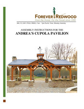 Forever Redwood ANDREA'S CUPOLA PAVILION Assembly Instructions Manual