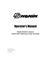 Nonin 8500AV Operator's Manual