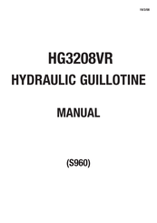 MetalMaster S960 Manual