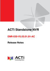 ACTi ENR-030-V5.03.01.01-AC Release Notes