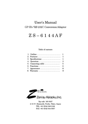 Zenisu Keisoku ZS-6144AF User Manual