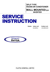 Fujitsu ASU30RLE Service Instruction