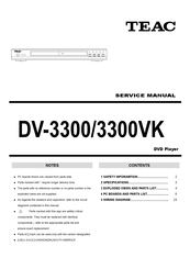 Teac DV-3300 Service Manual