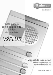 golmar V2PLUS Instruction Manual