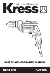KRESS KU110K Safety And Operating Manual