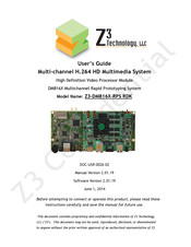Z3 Technology Z3-DM816X-RPS RDK User Manual