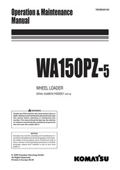 Komatsu WA150PZ-5 Operation & Maintenance Manual