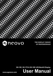 AG Neovo SX-15E User Manual
