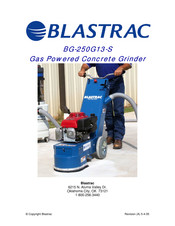 Blastrac BG-250G13-S Operating Instructions Manual